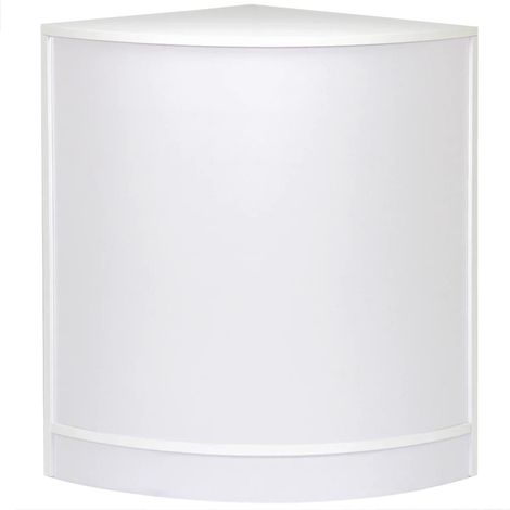 Retail Shop Corner Counter CM60 - White
