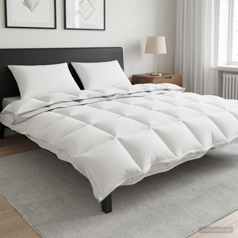 vidaXL Juego de Edredón 3 uds. 260 x 240 cm Todas las estaciones Bambú (1/5)