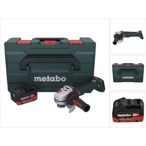 Metabo WB 18 LT BL 11-125 Quick Meuleuse d'angle sans fil 18 V 125 mm Brushless + 1x batterie 10,0 Ah + metaBOX - sans chargeur (1/5)
