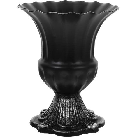 Vase style vintage pour composition de fleurs séchées, vase trompette, contenant à fleurs, porte-fleurs de bureau (1/4)