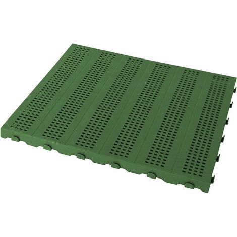 Set 4 Piastrelle in Plastica da Esterno 60 x 60 cm Forata (1/4)