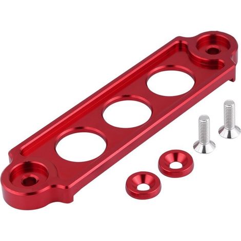 Batteriehalterung für CRX 1988-2000, Batteriehalterung aus Aluminiumlegierung für Autobatteriehalter, (Rot)