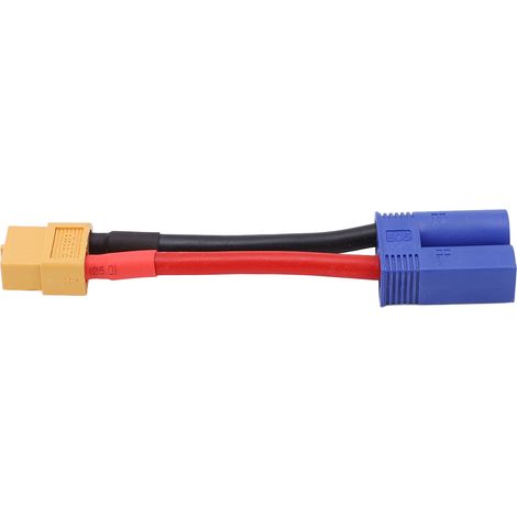 Câble silicone souple XT60 femelle vers EC5 mâle pour voiture RC avion bateau (1/5)