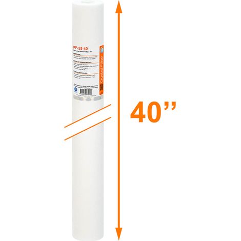 Cartouche Crystal Filter® PP-25-40 sédiment SPUN 40'' - filtre 25 µm (1/4)