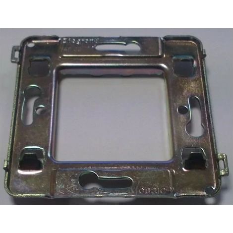 Legrand 074832 074842 Supporto in metallo con viti/artigli - Mosaïc 45 - 2 Moduli