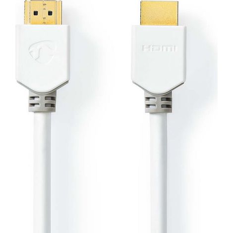 Cable hdmi de alta velocidad con ethernet conector hdmi conector hdmi 4k60hz arco 18 gbps 150 metros redondo pvc blanco caja