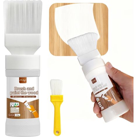 Générique Peinture de retouche blanche pour bois, portes, placards et meubles (180 ml) (1/5)