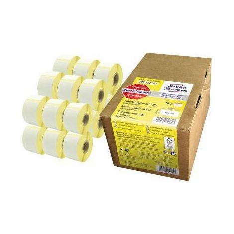 Avery-Zweckform Etiquette 89 x 36 mm papier blanc 4680 pc(s) fixation permanente AS0722390 Etiquette pour adresse (1/5)