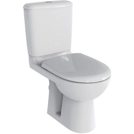 Geberit – Pack WC japonais lavant RENOVA rimfree – Cuvette sans bride avec limiteur de débit – Réservoir réversible silencieux – Sortie horizontale