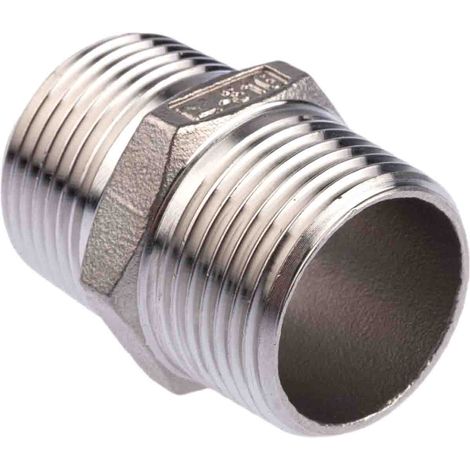 Mamelon hexagonal RS PRO, R 1" mâle ( Prix pour 1 ) (1/3)