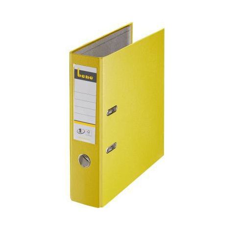 Bene Ordner 291400 GE DIN A4 80mm PP gelb (1/4)