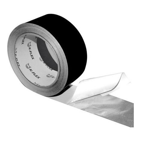 NASTRO IN ALLUMINIO COLORATO NERO ALU BLACK CW- 50 mm x 50 mt sp30- KFLEX- pezzi 1
