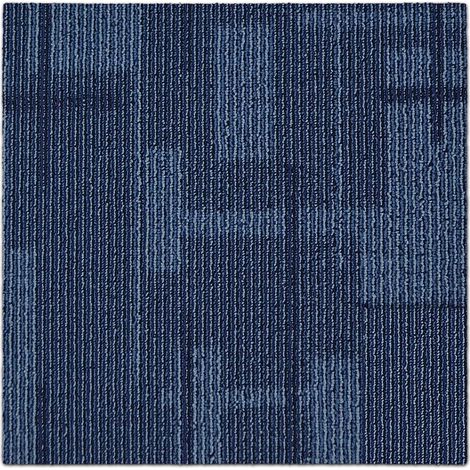 Karat – Dalles de moquette 50 x 50 cm – Antistatiques et absorbant les sons – Poils bouclés résistants – Classe d'utilisation 31 pour locaux commerciaux