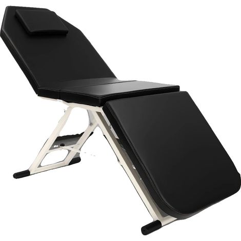 Camilla de masaje, material de piel sintética PU, diseño plegable, capacidad de carga 200-250 kg, ángulo de inclinación del respaldo 70°, dimensiones 1826061 cm (1/5)