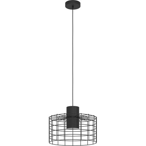 Suspension Eglo Milligan 1xE27 Noir 380mm (1/5)