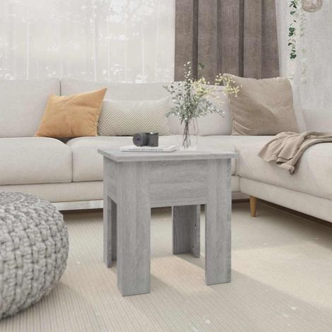 vidaXL Coffee Table Grey Sonoma 40x40x42 cm Engineered Wood (1/5)