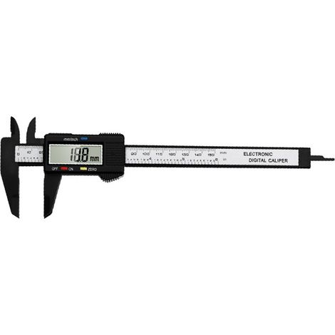 Pied à coulisse électronique numérique noir, lecture LCD claire, mesure stable 0-150mm, haute résistance, outil de mesure de précision étanche. (1/4)