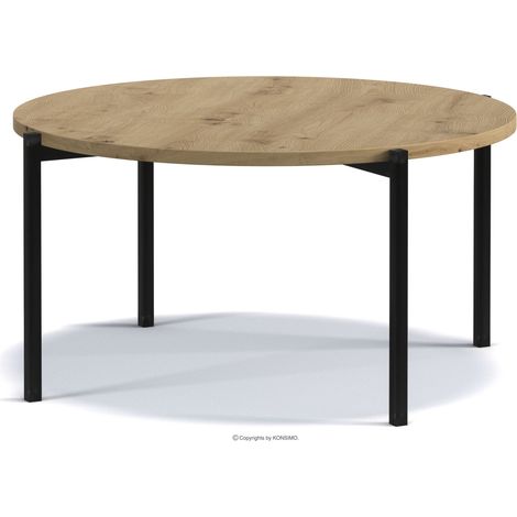 KONSIMO GERIS Couchtische Wohnzimmertisch Spanplatte, dunkebraun