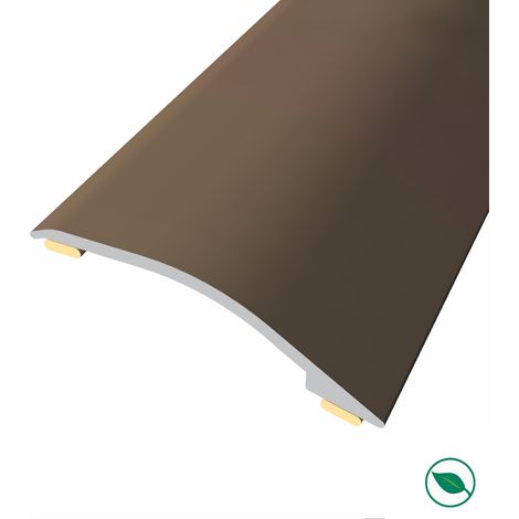 Forestea – Barre de seuil adhésive aluminium – Coloris bronze – Longueur 90 cm – Largeur 3,8 cm – Rattrapage niveau 3-12 mm – Facile à poser