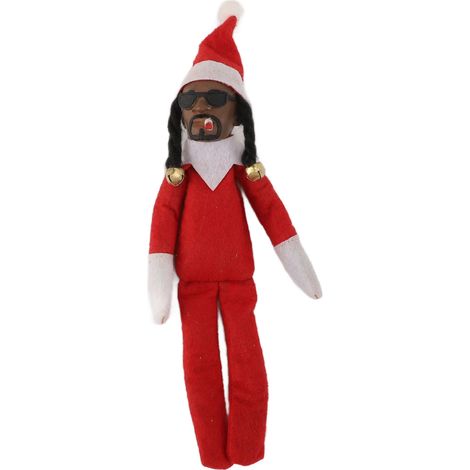 Weihnachtselfenpuppe aus Filz im Hip-Hop-Stil, festliche Dekoration für Zuhause, Party, Büro, Veranda E1 (1/5)