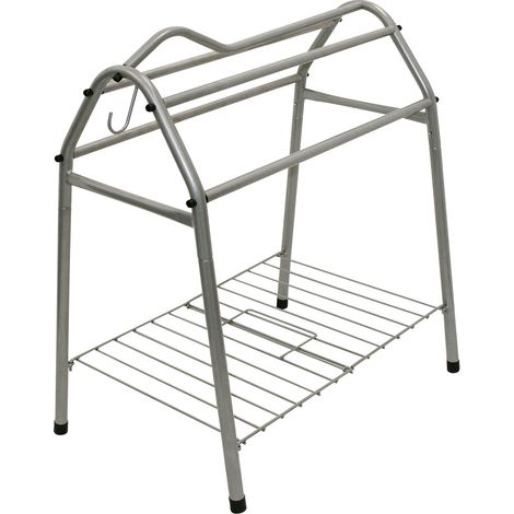Poggiasella smontabile in metallo robusto con porta bauletto