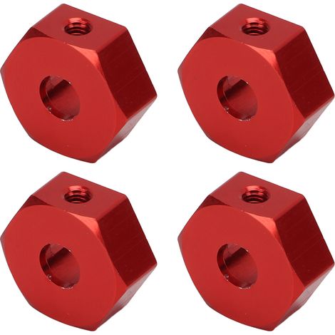 1/10 RC Radnabe mit Sechskantmuttern, 14 mm Aluminium-Radnabe mit Sechskantantrieb für AMMRA Big Rock, Typhon, SentonRed (1/5)