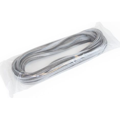 EMUCA Joint de brosse anti poussière autocollant pour portes et fenêtres, 9mm, Plastique gris (1/5)