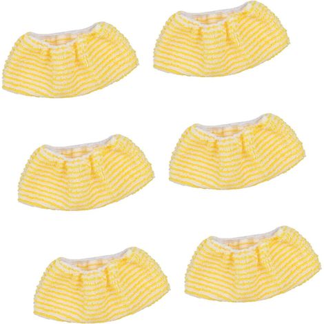 Paquete de 6 tampones de repuesto para Clo amarillo y blanco