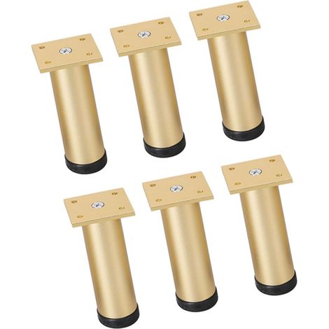 6 paires de pieds de lit réglables robustes, style moderne, rehausseur (1/5)