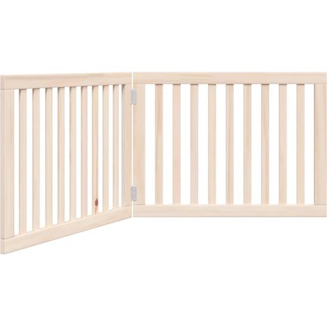 Barrière pour chien pliable à 2 panneaux 160 cm Bois de peuplier