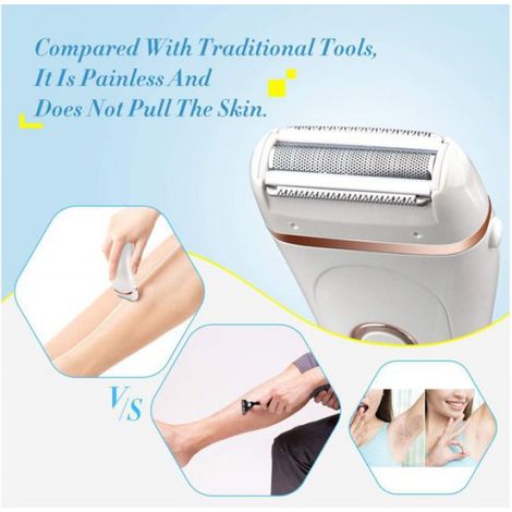 Rasoir électrique pour femmes, rasoir électrique sans fil rechargeable et indolore pour femmes, appareil d'épilation du corps, h (1/5)
