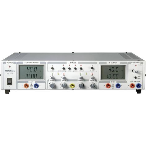 VOLTCRAFT VSP 2410 Alimentatore da laboratorio regolabile 0.1 - 40 V/DC 0 - 10 A 809 W Num. uscite 3 x (1/2)