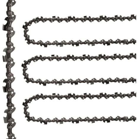BUNTHAUS Kettensägenketten, 3 Stück, 12 Zoll Kettensägenkette, 45 Treibglieder, Ölführungsschiene, 3/8 Zoll Kettenteilung, Sägekette für 30 cm Kettensägenführungsschienen