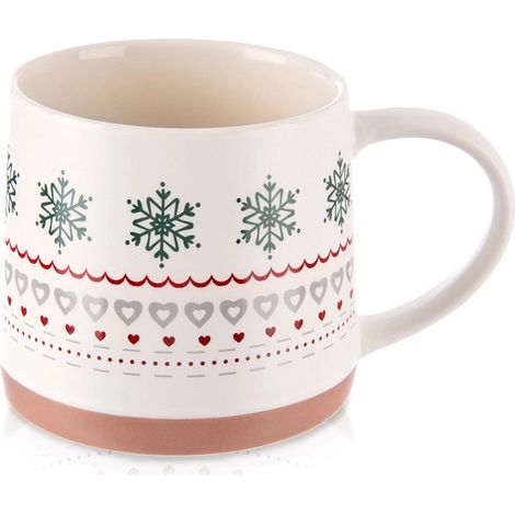 Tazza in porcellana da 380 ml - Lavabile in lavastoviglie e adatta al microonde (1/4)