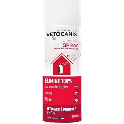 Spray anti-parasitaires - VETOCANIS - Anti-Puces, Anti-Tiques pour Habitat (1/5)