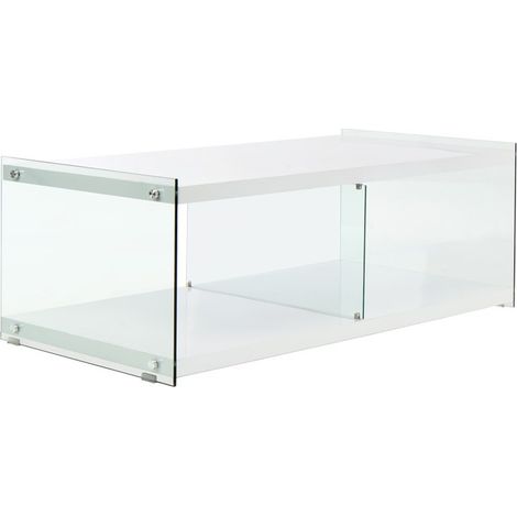 Mobile Porta TV Elementary in Vetro Temperato e Grigio (1/3)