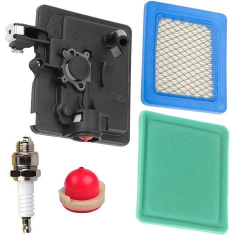 Cartouche d'amorçage de Compatible with Filtre à air Plat avec Base d'amorçage 795259 Compatible with Tondeuse à Gazon Briggs & Stratton 792040 691753 496116 (1/5)