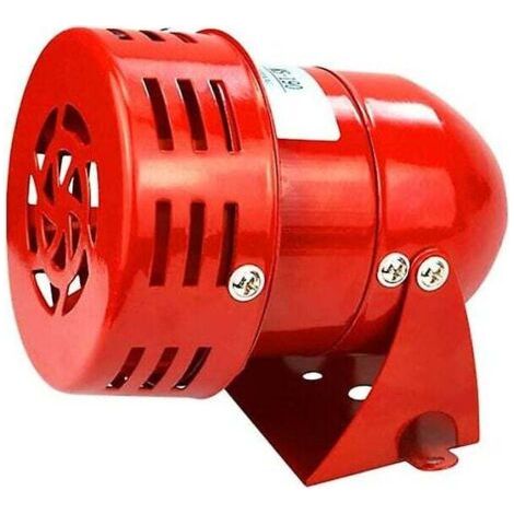 Sirène alarme 220V puissante sirène extérieure alarme 120dB rouge moteur fil Sirne métal corne industrie bateau alarme Ruikalucky (1/4)