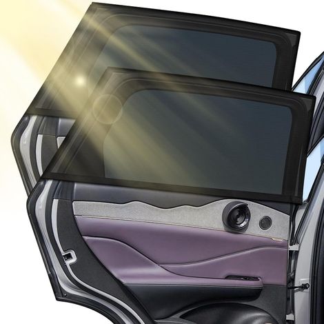 Pare Soleil Voiture Bébé, Chaussette Voiture Soleil pour Enfants, Bloquer Les Rayons UV et Protection de la Vie Privée, Compatible avec 98% des Véhicules Car Window Sunshade 2 Pièces, L(125x80cm) (1/5)