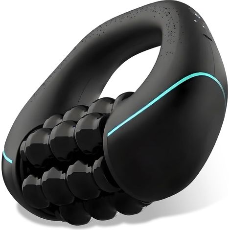 Appareil de massage cellulite à main avec rouleaux de fascien masseur anti cellulite electrique, 3 vibrations de butée, appareil drainage lymphatique jambes, palper rouler, portables (1/5)
