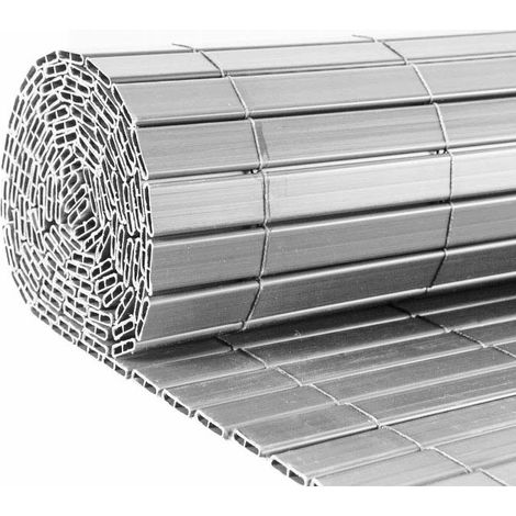 Canisse 250 spéciale panneaux 1.8x2.5 m – PVC traité anti UV – Latte renforcée double face – Gris perle – Jet7Garden (1/5)