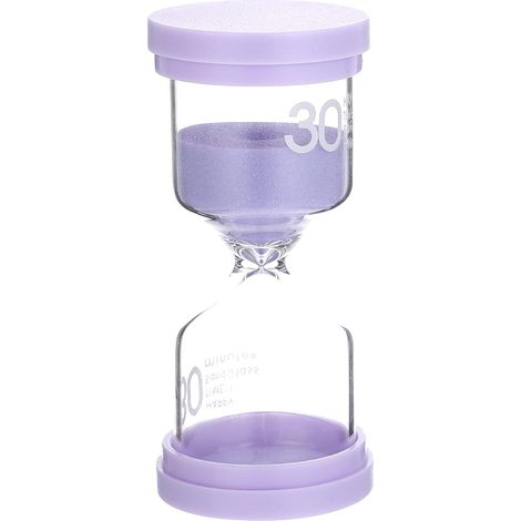 Sablier - 30 Minutos - Vidrio Borosilicato Y PVC - Para Educación Cocina Yoga Decoración Interior - 1 Unidad (1/5)
