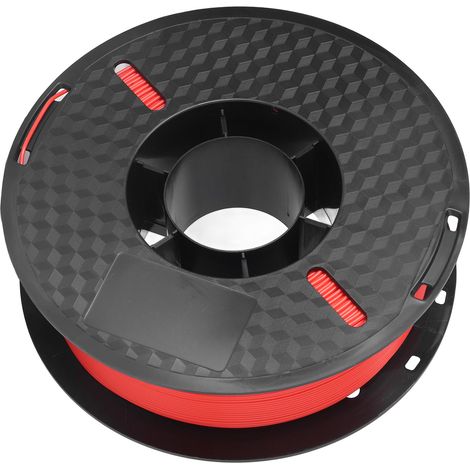 Filament pour imprimante 3D 1,75 mm, 1 kg, PLA, écologique, sans fumée ni odeur, consommable rouge. (1/5)