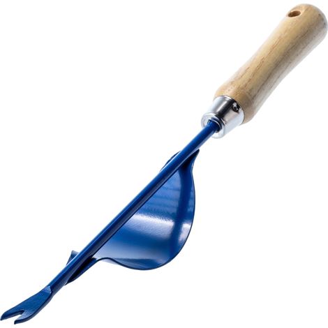 Cortadora de maleza ligera (0,2 kg), construcción duradera de madera y metal, herramienta eficiente para desherbar, mango cómodo, adecuada para jardines domésticos. (1/5)