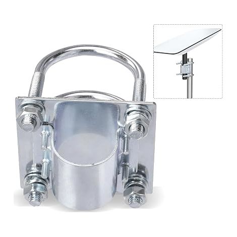 Support Mât Antenne Collier en U (1/5)