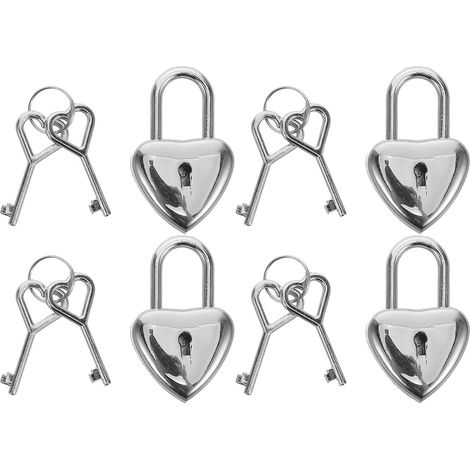 en forme de c ur pour couples mini cadenas en m tal l gers (1/5)