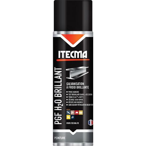 Protection galva finition brillante H20. aérosol 650 ml brut- 500 ml net - ITW SPRAYTEC ITECMA