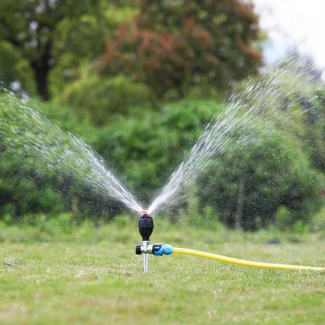 Arroseur de pelouse rotatif à 360 degrés, accessoire pour l'irrigation de jardin et le rafraîchissement de la cour (1/5)