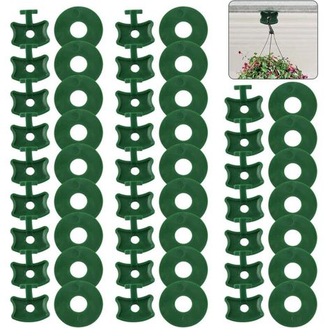Pack of 200 plastic fixing clips for greenhouses, insulation netting for hanging and shading, fixing clips with washers to secure the insulating bubble netting (1/5)
