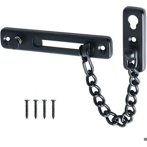 Chaîne De Porte - Acier Inoxydable SUS 304 - Pour Porte Intérieure - Longueur Chaîne 17 Cm - 1 Pièce (1/5)